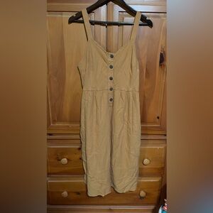 Universal Thread Tan Button-Front Dress